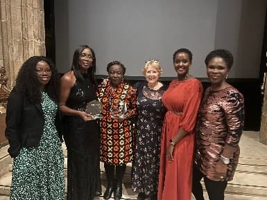 WRN team celebrating the ISBE 2025 award